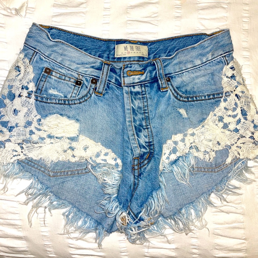 Free People Jean Shorts